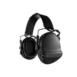 SORDIN Supreme X2 Headband Leather Memoryfoam Black 301004-10P - aktywne ochronniki słuchu, pałąk nagłowny, skóra, MF, czarne