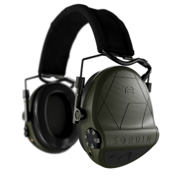 SORDIN Supreme T2 Headband 303006-11P Green - Taktyczne aktywne ochronniki słuchu z tekstylnym pałąkiem