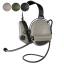 SORDIN Supreme T2 CC Neckband 304005-20P Tan - Taktyczne komunikacyjne ochronniki słuchu z pałąkiem nakarkowym