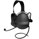 SORDIN Supreme T2 CC Neckband 304004-20P Black - Taktyczne komunikacyjne ochronniki słuchu z pałąkiem nakarkowym